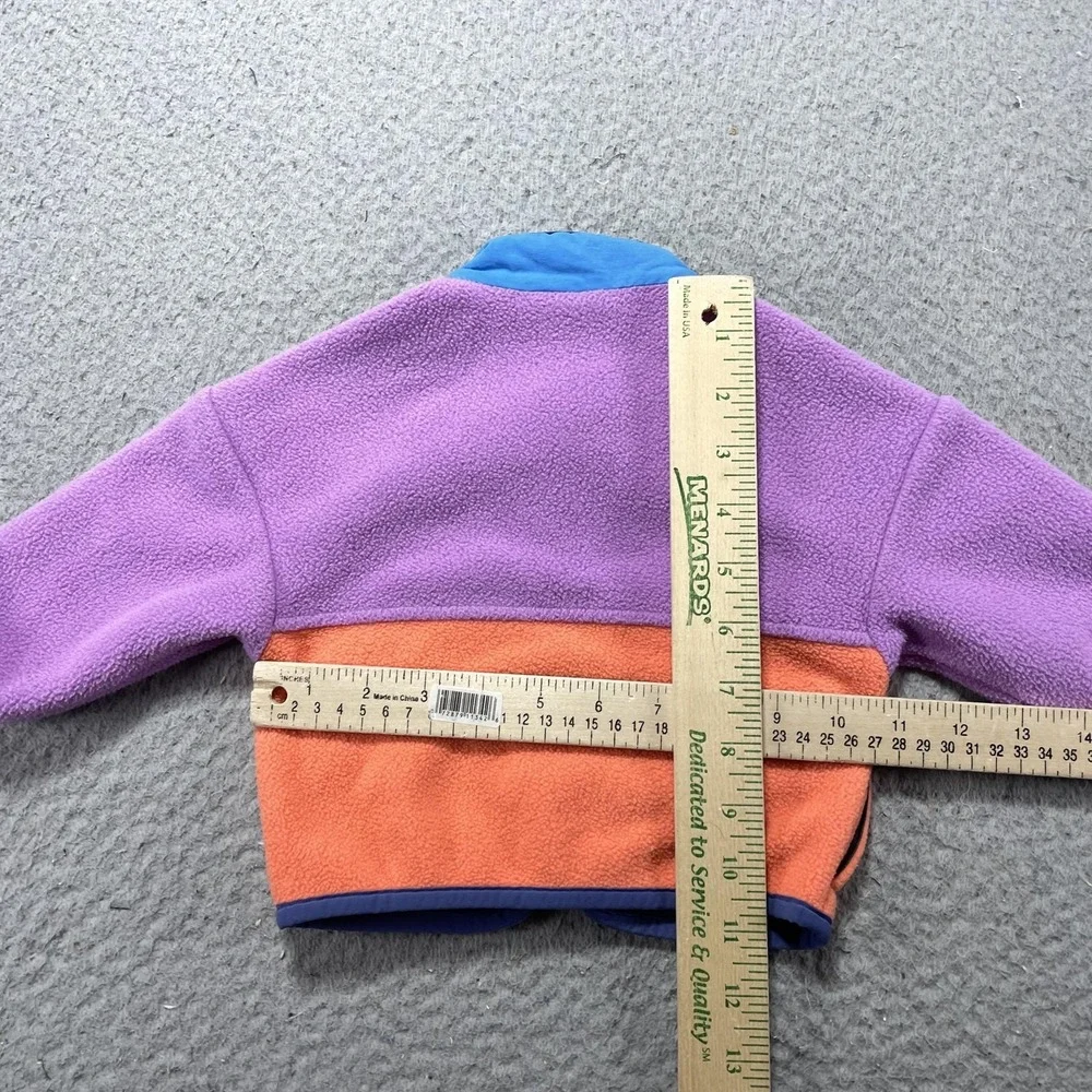 Patagonia Jacket Girls 3-6 Months Multicolor Fleece Full Zip Pocket Colorblock